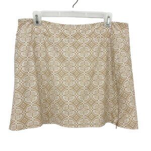 NEW Jude Connally Morgan Skort Batik Medallion Sand Geometric - Size Large